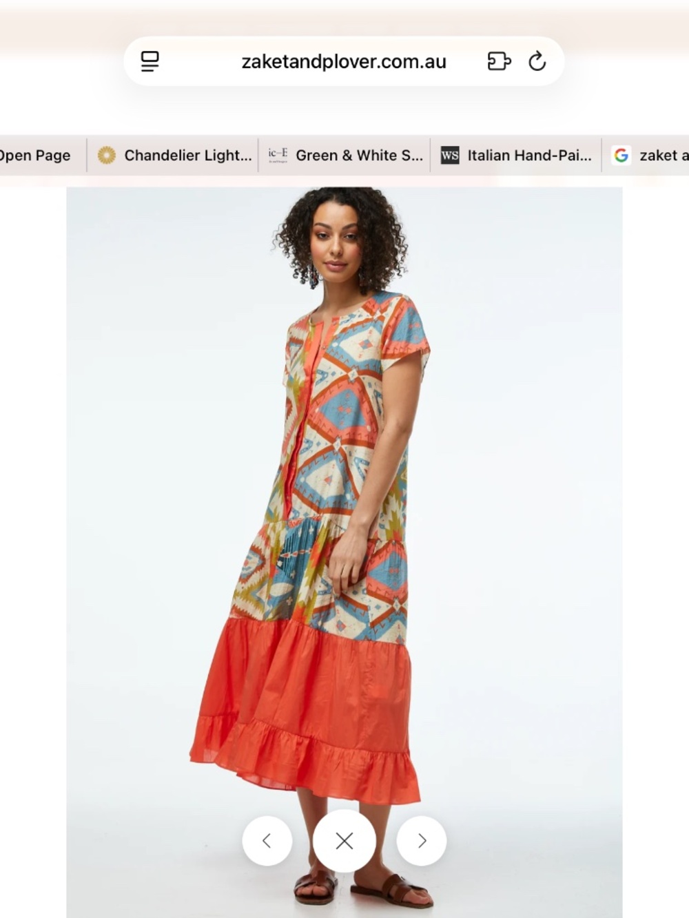 Zacket & Plover tiered midi dress